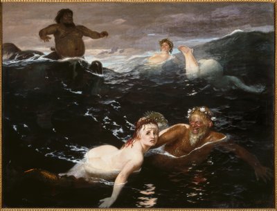 In the Play of the Waves by Arnold Böcklin